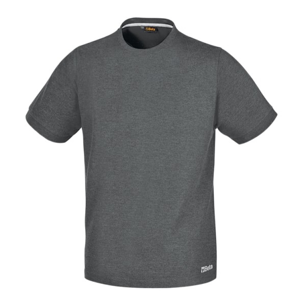 Beta Workwear 7553G Work crew neck t-shirt, made from jersey cotton, 150 g/m2, melange grey XS, S, M, L, XL, XXL, XXXL