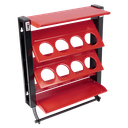 Sealey APSCR8 Spray Can Storage Rack with 8 Can Holders - Automotive Workshop Garage Bodyshop