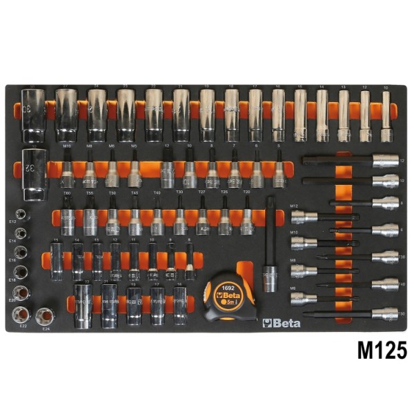 BETA  5988H/7M Assortment of 333 tools for car repairs in EVA foam trays