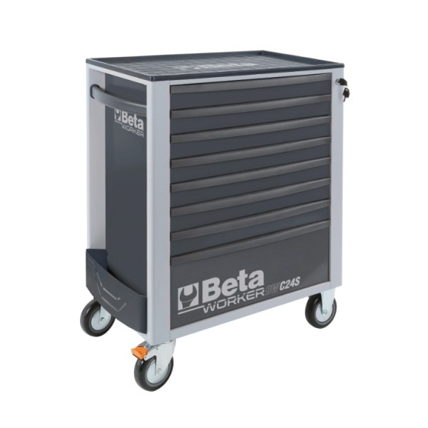BETA BW 2400S 8/E-L Mobile roller cab with 8 drawers, with assortment of 398 tools