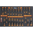 BETA BW 2400S 8/E-L Mobile roller cab with 8 drawers, with assortment of 398 tools