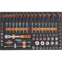BETA BW 2400S 8/E-L Mobile roller cab with 8 drawers, with assortment of 398 tools