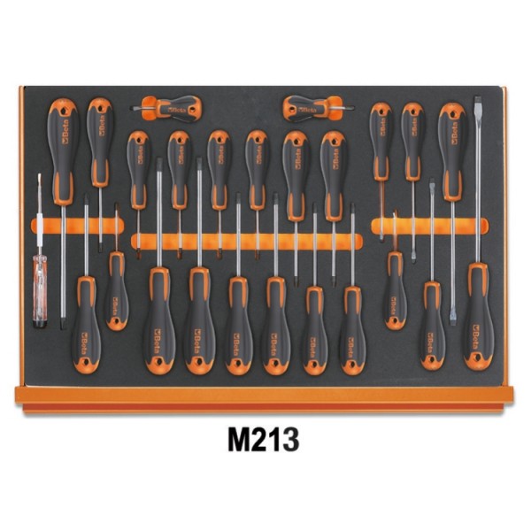 BETA Tools 5988U/7M Assortment of 215 tools for universal use in EVA foam trays