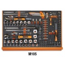 BETA Tools 5988L/4M Assortment of 273 tools for car repairs in EVA foam trays