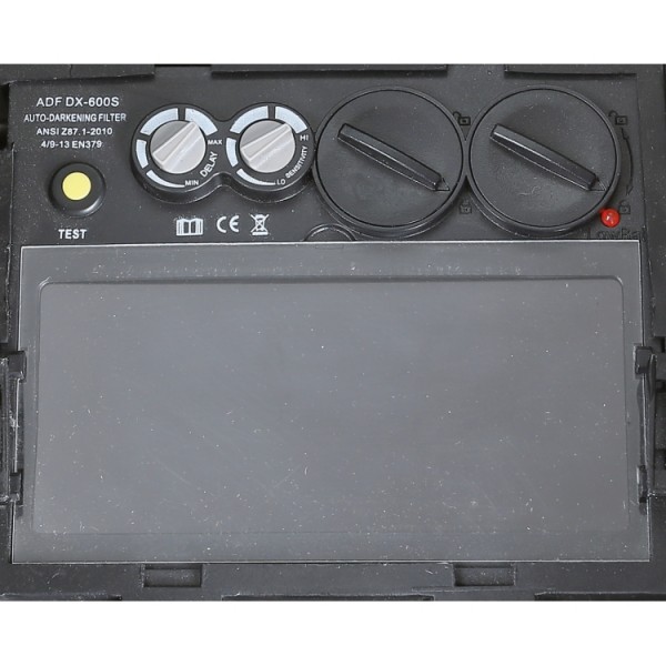 BETA Tools 7042LCD Auto-darkening LCD mask, for electrode welding; MIG/MAG; TIG and plasma. Solar cells power supply and lithium batteries for outstanding LCD filter life