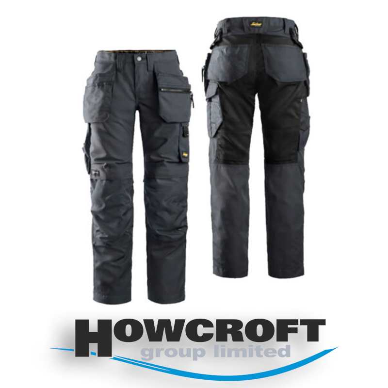 Snickers 6701 AllRoundWork Holster Work Womens Trousers Black 48 38 W 31 L