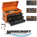 Beta Tools BW 2200E/21 Portable tool chest with assortment of 159 tools, integrated soft foam tray. Wrenches, pliers, nippers, knives