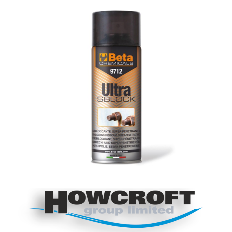 Beta Tools 9712 - Unlocking lubricant, super-penetrating, for rust / oxidation removal from nuts, bolts & gears.