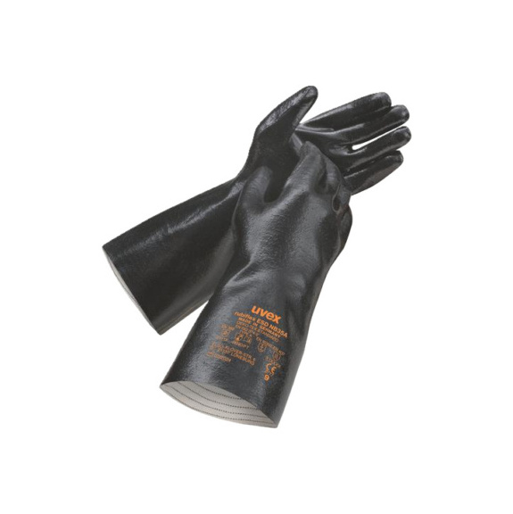 uvex rubiflex S 60954 EN ISO 374 -1 - Type A (JKNOPT) EN388 (2111X), EN 16350-201435 PPE Safety Gloves
