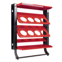 Sealey APSCR8 Spray Can Storage Rack with 8 Can Holders - Automotive Workshop Garage Bodyshop