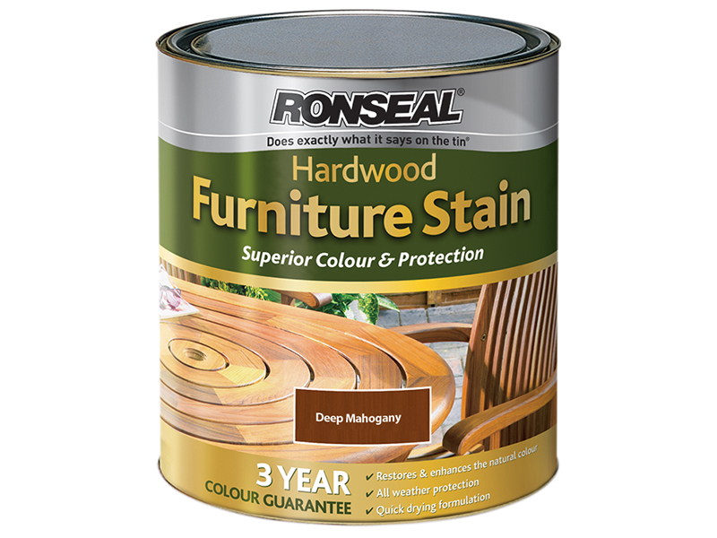 Ultimate Protection Hardwood Garden Furniture Stain Deep Mahogany 750ml