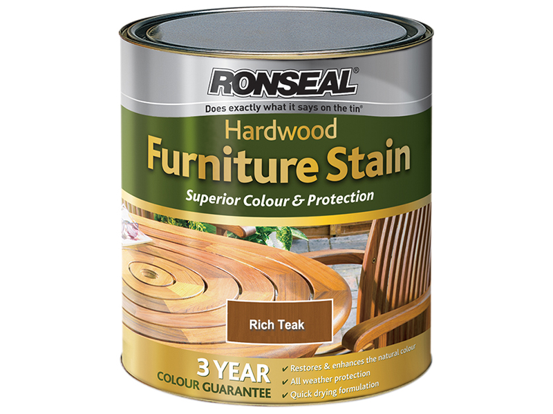Ultimate Protection Hardwood Garden Furniture Stain Rich Teak 750ml