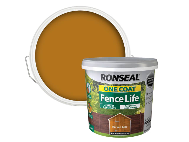 One Coat Fence Life Harvest Gold 5 litre