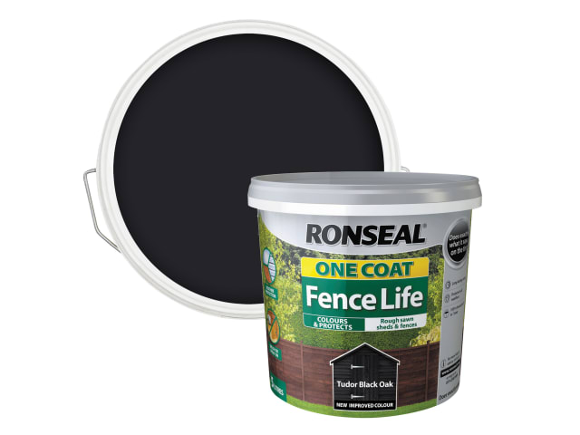 One Coat Fence Life Tudor Black Oak 5 litre