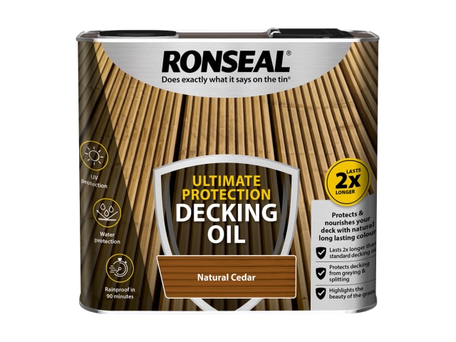 Ultimate Protection Decking Oil Natural Cedar 2.5 litre