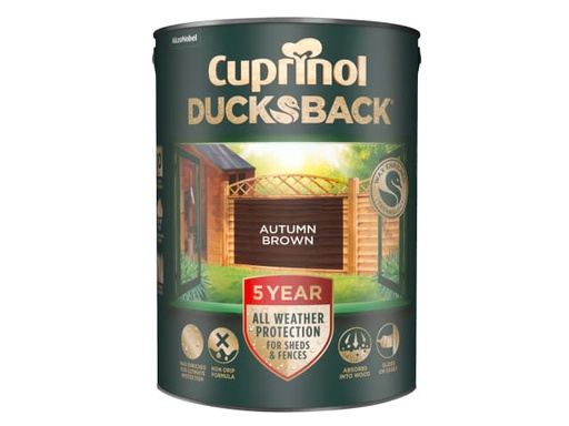 [CUPDBAB5L] Ducksback 5 Year Waterproof for Sheds & Fences Autumn Brown 5 litre
