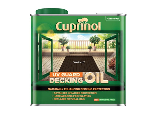 [CUPDOW25L] UV Guard Decking Oil Walnut 2.5 litre