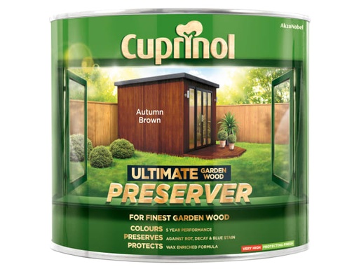 [CUPGWPREAB1L] Ultimate Garden Wood Preserver Autumn Brown 1 litre