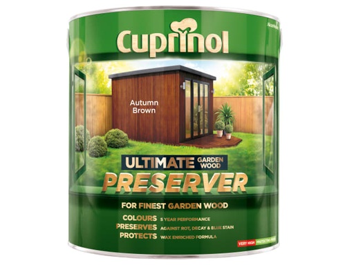[CUPGWPREAB4L] Ultimate Garden Wood Preserver Autumn Brown 4 litre