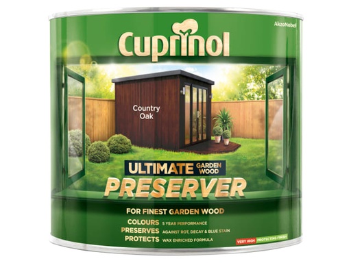 [CUPGWPRECO1L] Ultimate Garden Wood Preserver Country Oak 1 litre