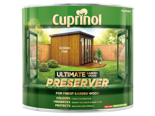 [CUPGWPREGO1L] Ultimate Garden Wood Preserver Golden Oak 1 litre
