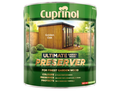 [CUPGWPREGO4L] Ultimate Garden Wood Preserver Golden Oak 4 litre