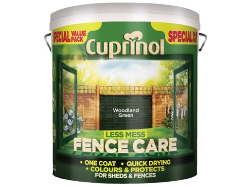 [CUPLMFCWG6L] Less Mess Fence Care Woodland Green 6 litre
