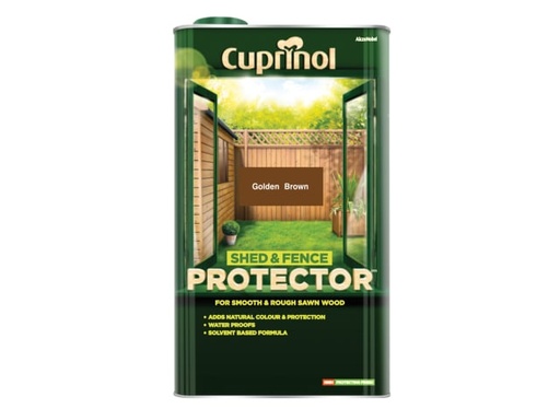 [CUPSFGB5L] Shed & Fence Protector Gold Brown 5 litre