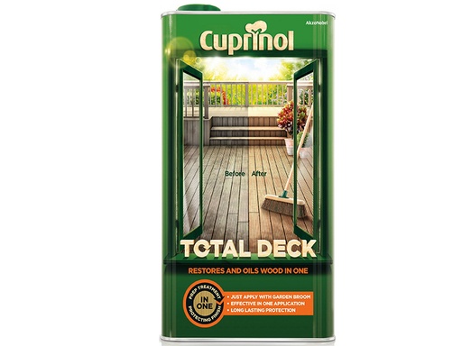 [CUPTDC5L] Total Deck Restore & Oil Wood Clear 5 litre