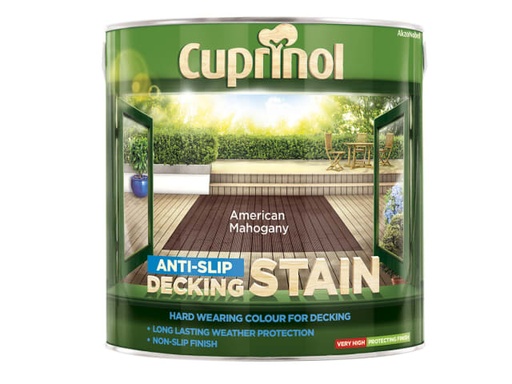 [CUPUTDSAM25L] Anti-Slip Decking Stain American Mahogany 2.5 litre