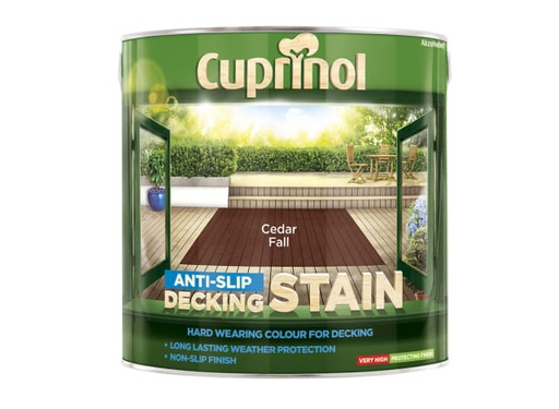 [CUPUTDSCF25L] Anti-Slip Decking Stain Cedar Fall 2.5 litre