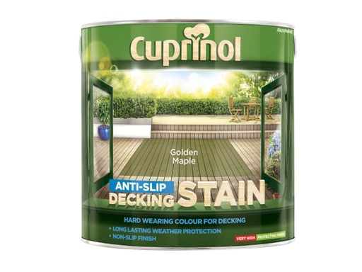 [CUPUTDSGM25L] Anti-Slip Decking Stain Golden Maple 2.5 litre