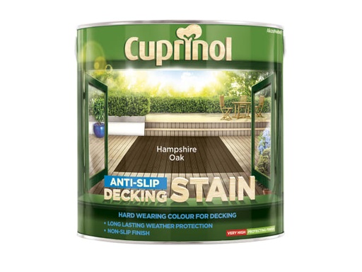 [CUPUTDSHO25L] Anti-Slip Decking Stain Hampshire Oak 2.5 litre