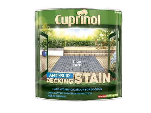 [CUPUTDSSB25L] Anti-Slip Decking Stain Silver Birch 2.5 litre