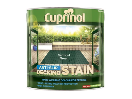 [CUPUTDSVG25L] Anti-Slip Decking Stain Vermont Green 2.5 litre