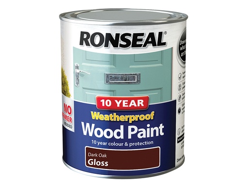 [RSL38774] 10 Year Weatherproof Wood Paint Dark Oak Gloss 750ml
