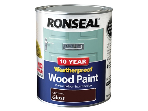 [RSL38775] 10 Year Weatherproof Wood Paint Chestnut Gloss 750ml