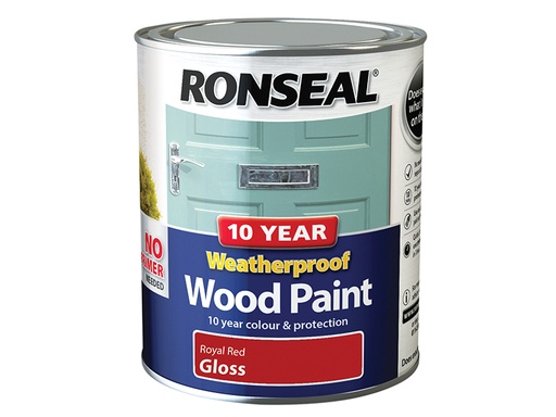 [RSL38776] 10 Year Weatherproof Wood Paint Royal Red Gloss 750ml