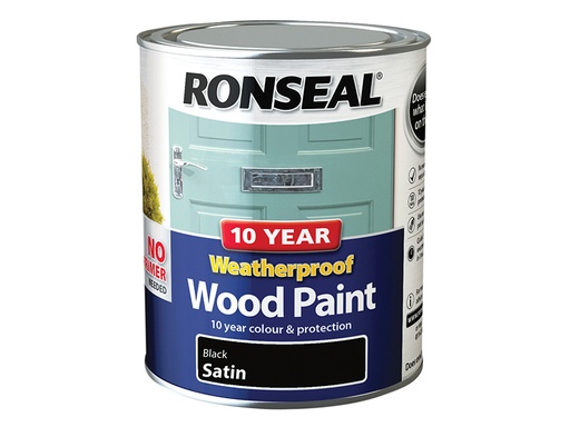 [RSL38786] 10 Year Weatherproof Wood Paint Black Satin 750ml