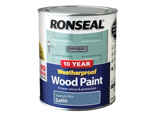 [RSL38788] 10 Year Weatherproof Wood Paint Midnight Blue Satin 750ml