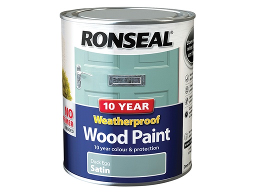 [RSL38792] 10 Year Weatherproof Wood Paint Duck Egg Blue Satin 750ml