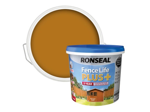 [RSLFLPPHG5L] Fence Life Plus+ Harvest Gold 5 litre