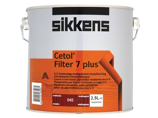 [SIKCF7PM25] Cetol Filter 7 Plus Translucent Woodstain Mahogany 2.5 litre