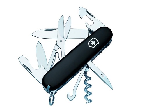 [VICCLIMBLKB] Climber Swiss Army Knife Black Blister Pack
