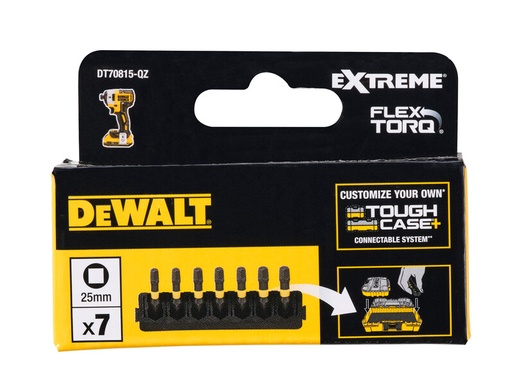 [DEWDT70815-QZ] DeWalt 7pc 25mm Square Mix Bar Flextorq