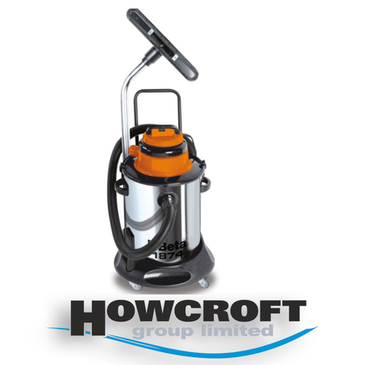 [1874] BETA Tools 1874 Solid and fluid vacuum cleaner, 50L, stainless steel drum, max. power: 1350 W, max. suction power: 240 mbar