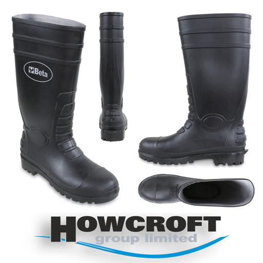 [7328N] BETA Tools 7328N The perfect safety wellington boot for extreme work conditions, Black, UK 5-12
