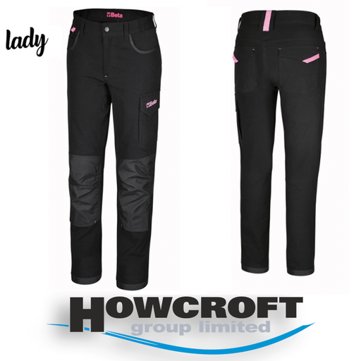Beta Tools 7818LN Women's Ladies Workwear work trousers, multi pocket style, 100% stretch cotton, 220 g/m2 XS-XXXL