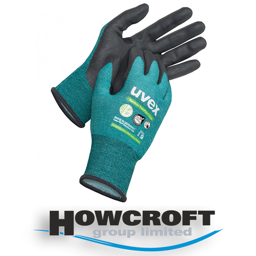 uvex Bamboo TwinFlex® D xg, Comfort, sensitivity and cut protection level D protective PPE Safety gloves thanks to Bamboo TwinFlex technology, Available in sizes: 6-12