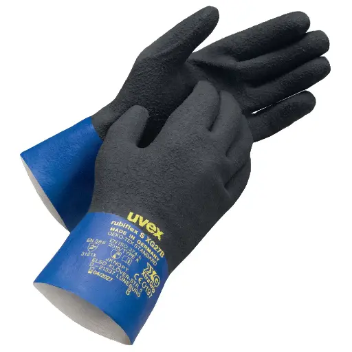 [rubiflex S XG27B] uvex rubiflex S XG27B XG60560 EN ISO 374- 1:2016/Type A (JKNOPT) EN388 (3121X) PPE Safety Gloves